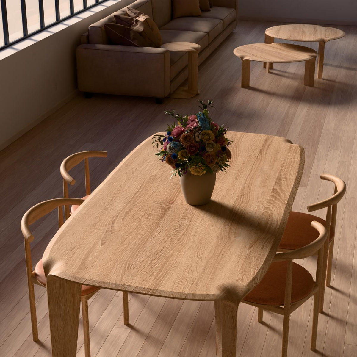 Dining Table Plata — styled interior view
