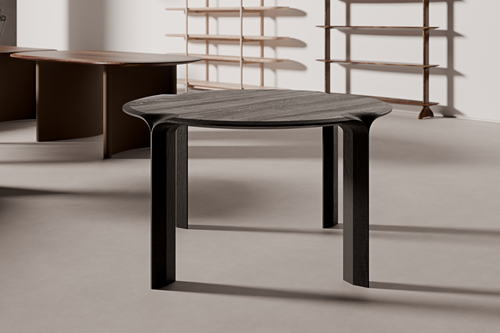 Dining Table Y46 — alternate material and finish