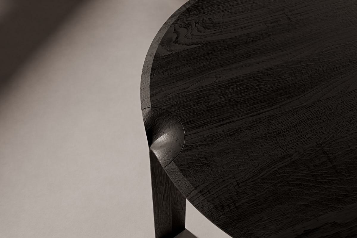 Dining Table Y46 — third material and finish