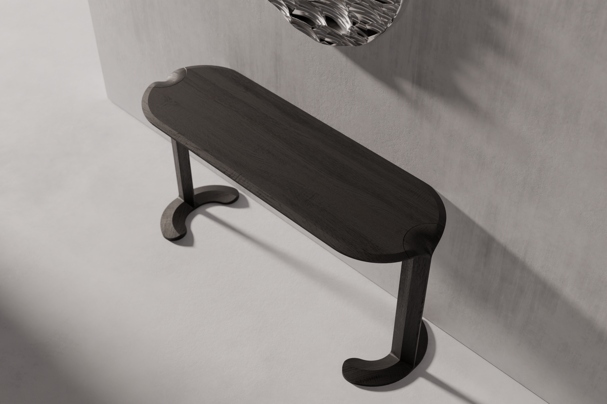 Console Table Neravo — third material and finish