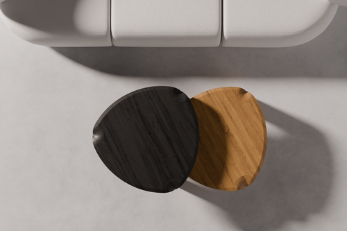 Coffee Table Deltus — sculptural form detail