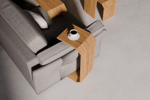 Side table Edge C46 — sculptural form detail