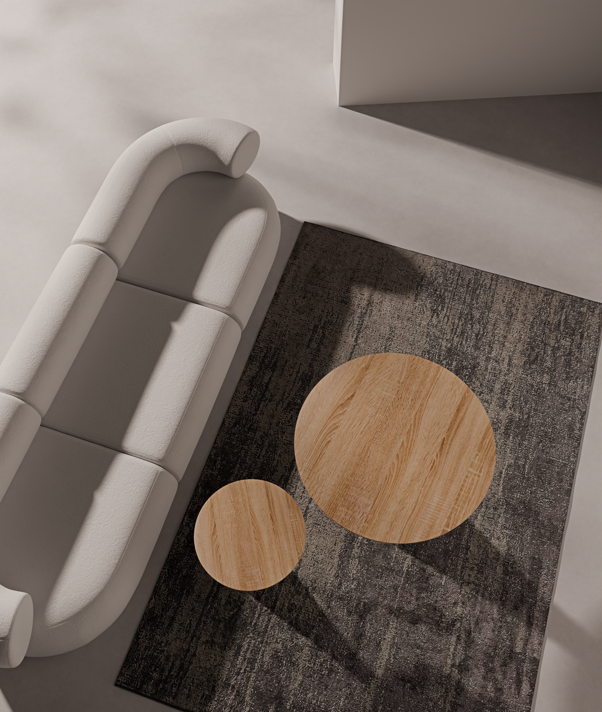 Coffee Table Cone46 — material and finish view