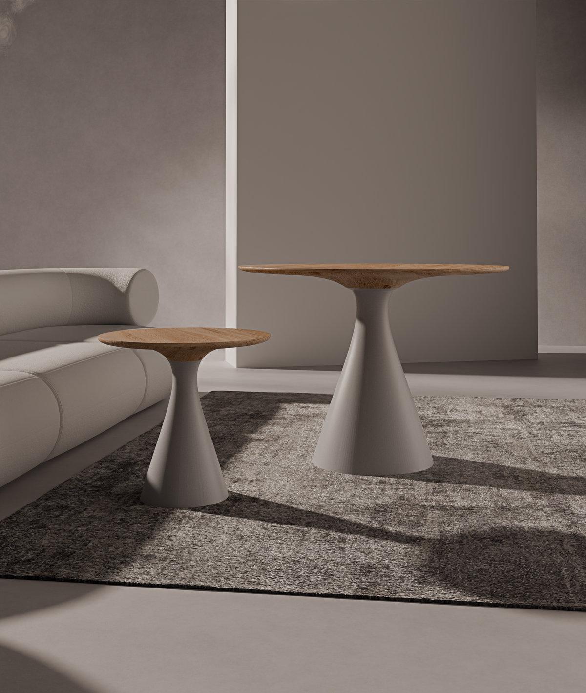 Coffee Table Cone46 — alternate material and finish