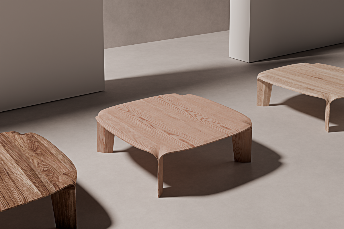 Coffee Table Erelio — third material and finish