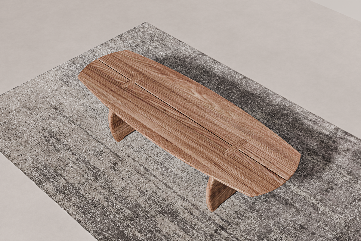 Coffee Table Surf46 — alternate material and finish