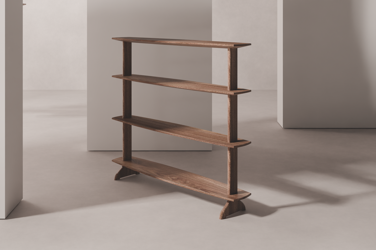 Shelving System Surf46 — sculptural form detail