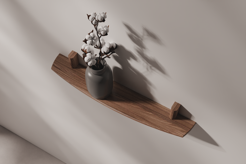 Wall Shelf Ondelo — sculptural form detail