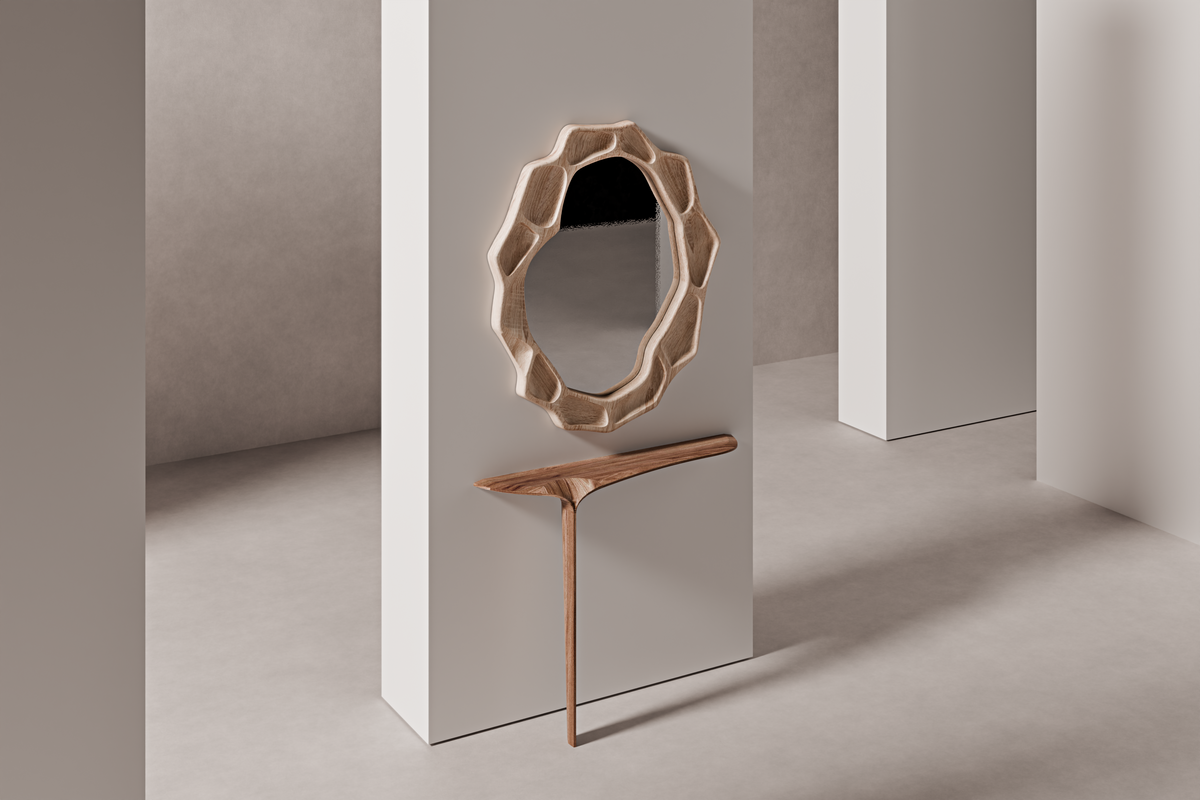 Console Table Moriel — alternate interior setting