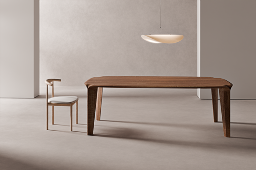 Dining Table Plata — sculptural form detail