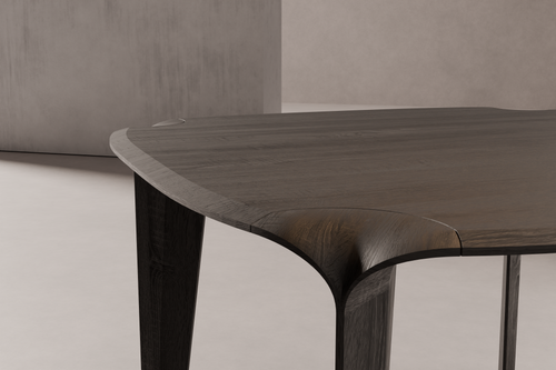 Dining Table Quadra — alternate material and finish