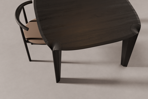 Dining Table Quadra — material and finish view