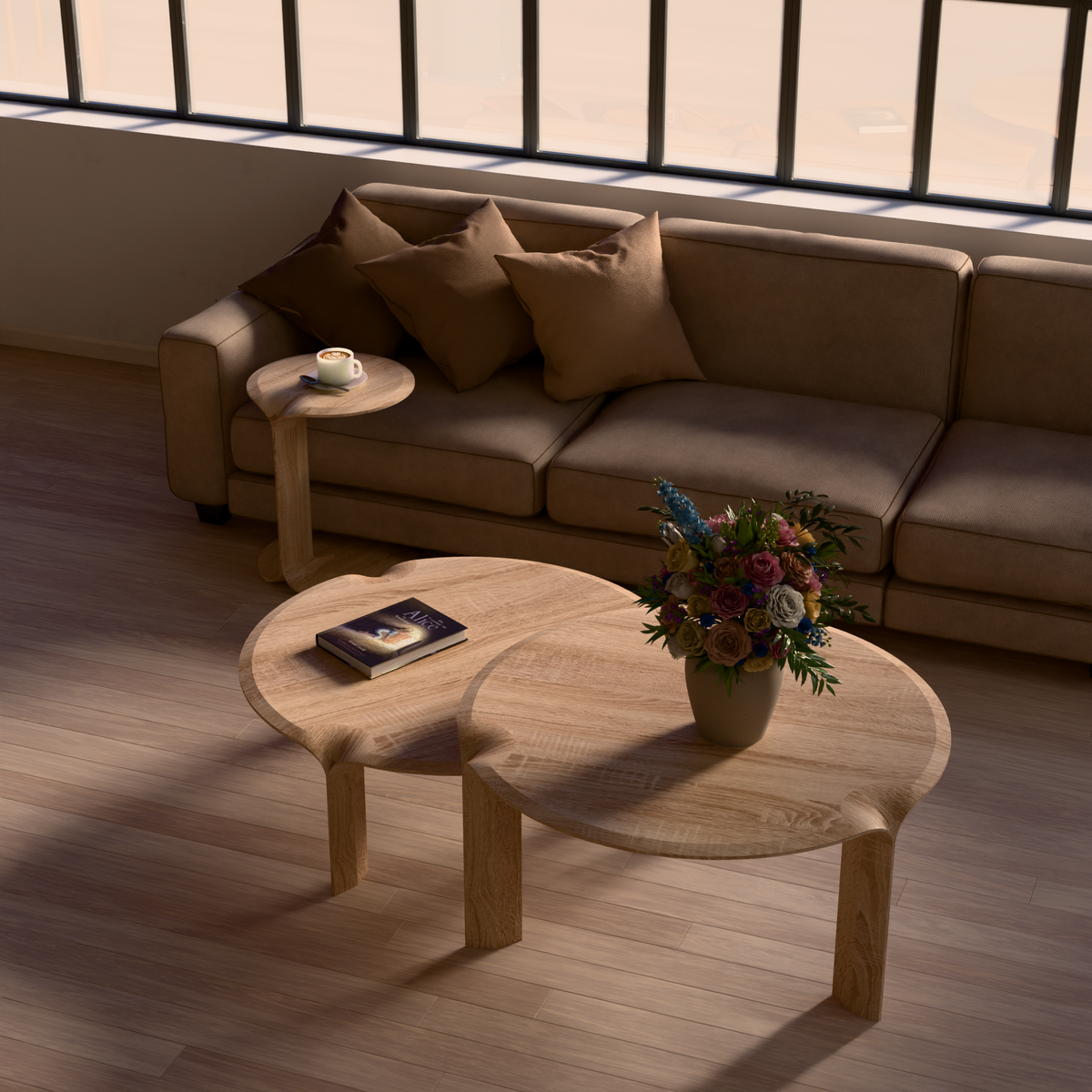 Coffee Table Sorevi — sculptural form detail