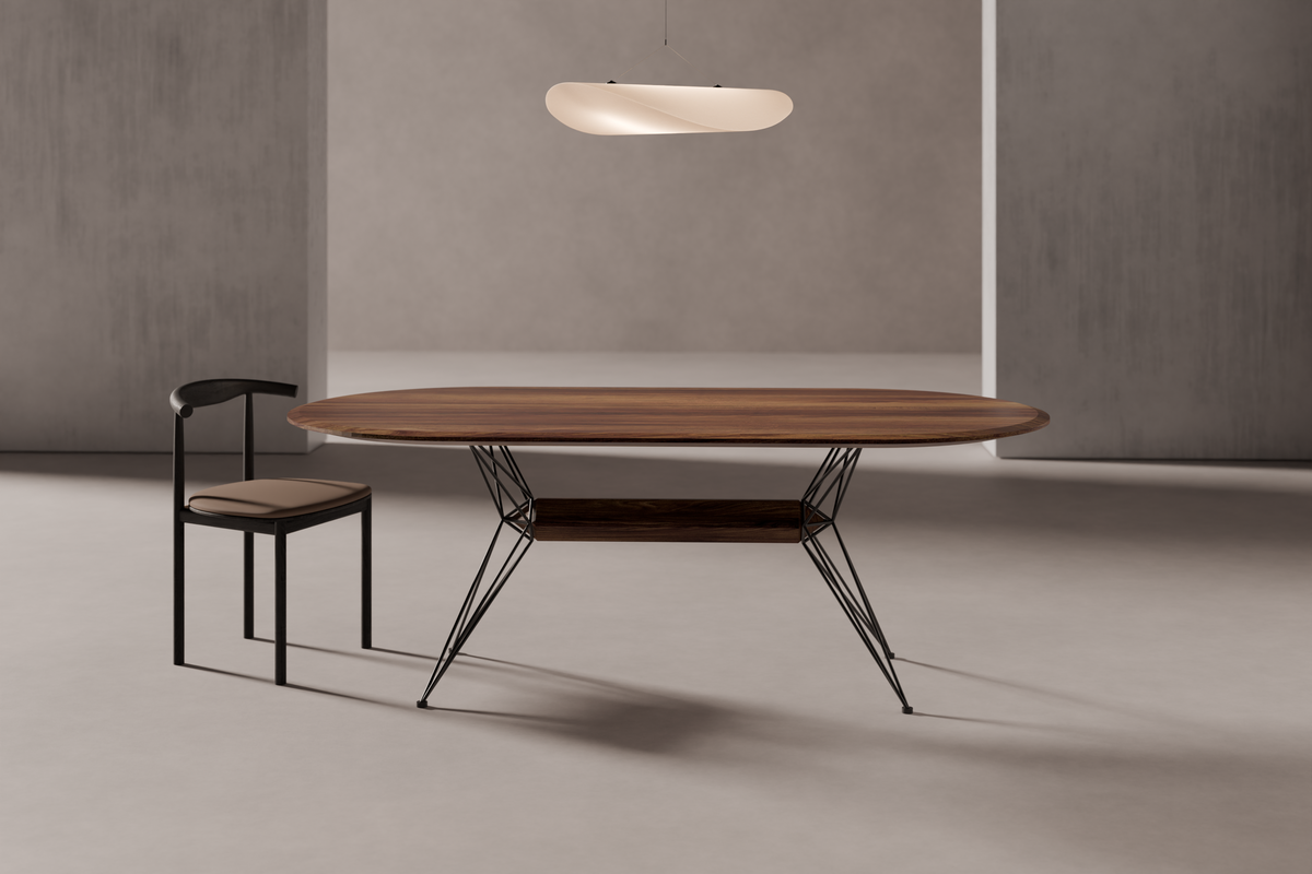 Desk Oval MF Series — styled interior view