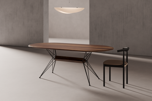 Desk Oval MF Series — alternate material and finish