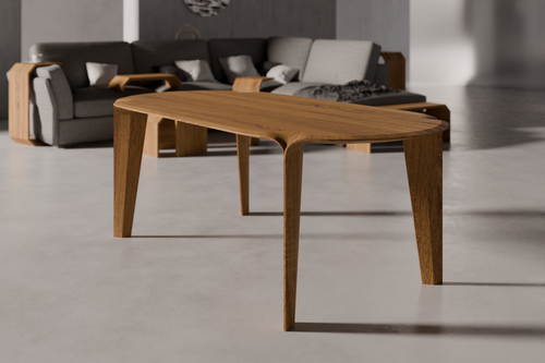 Dining Table Olevio — material and finish view